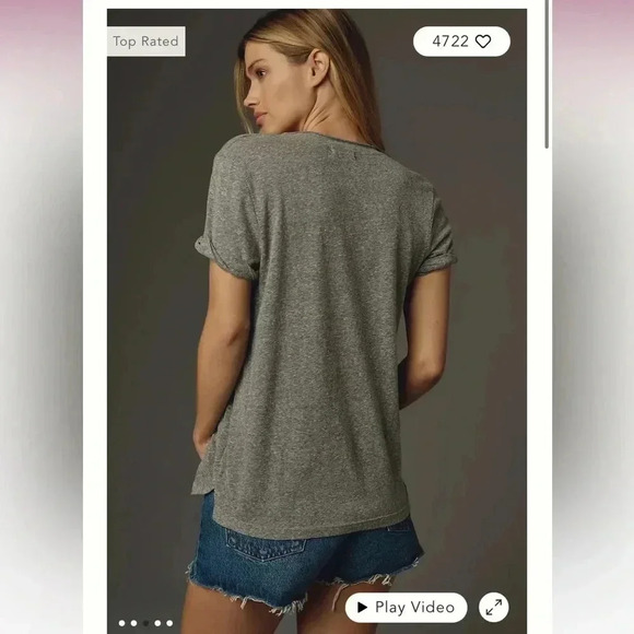 Anthropologie The Lars Classic V-Neck Tee by T.La - Picture 2 of 7